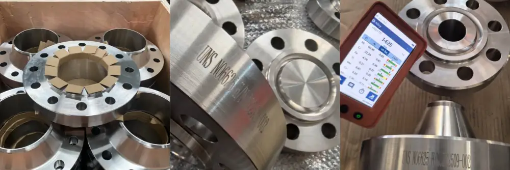 Inconel 625 Welding Neck Flange Blind RTJ PMI Test and Packing Inconel 625 Welding Neck Flange Blind RTJ PMI Test and Packing