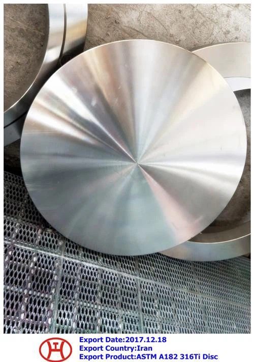 Disco ASTM A182 F316Ti