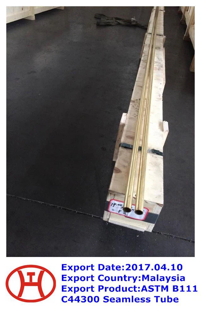 Tubo sem costura ASTM B 111  C 44300