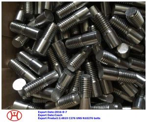 2. 4819  C 2 76 UNS N10 2 76 Parafusos