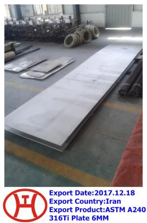 Placa ASTM A240 316Ti  6 MM