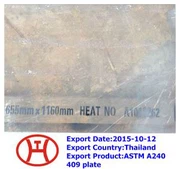 Placa ASTM A240 409