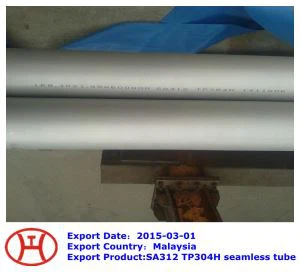 Tubo sem costura SA 312  TP 304 H