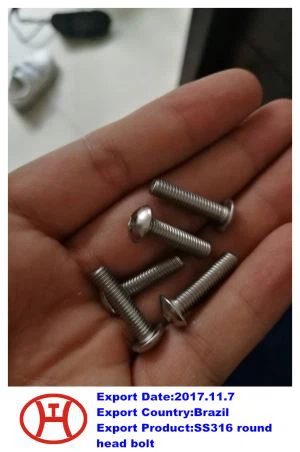 Parafuso de Cabeça Redonda SS 316