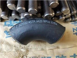 Cotovelo de 90 graus 2IN SCH160 ASTM A420 WPL6 LR B16.9 3pcs